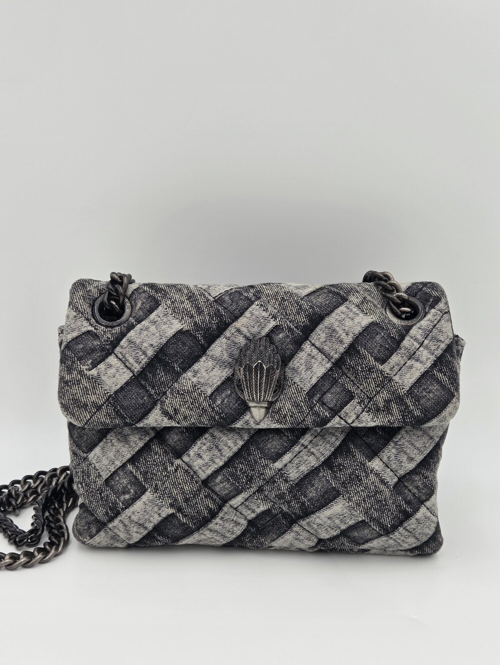 Kurt Geiger London Mini Kensington Soft Denim Convertible Crossbody Bag